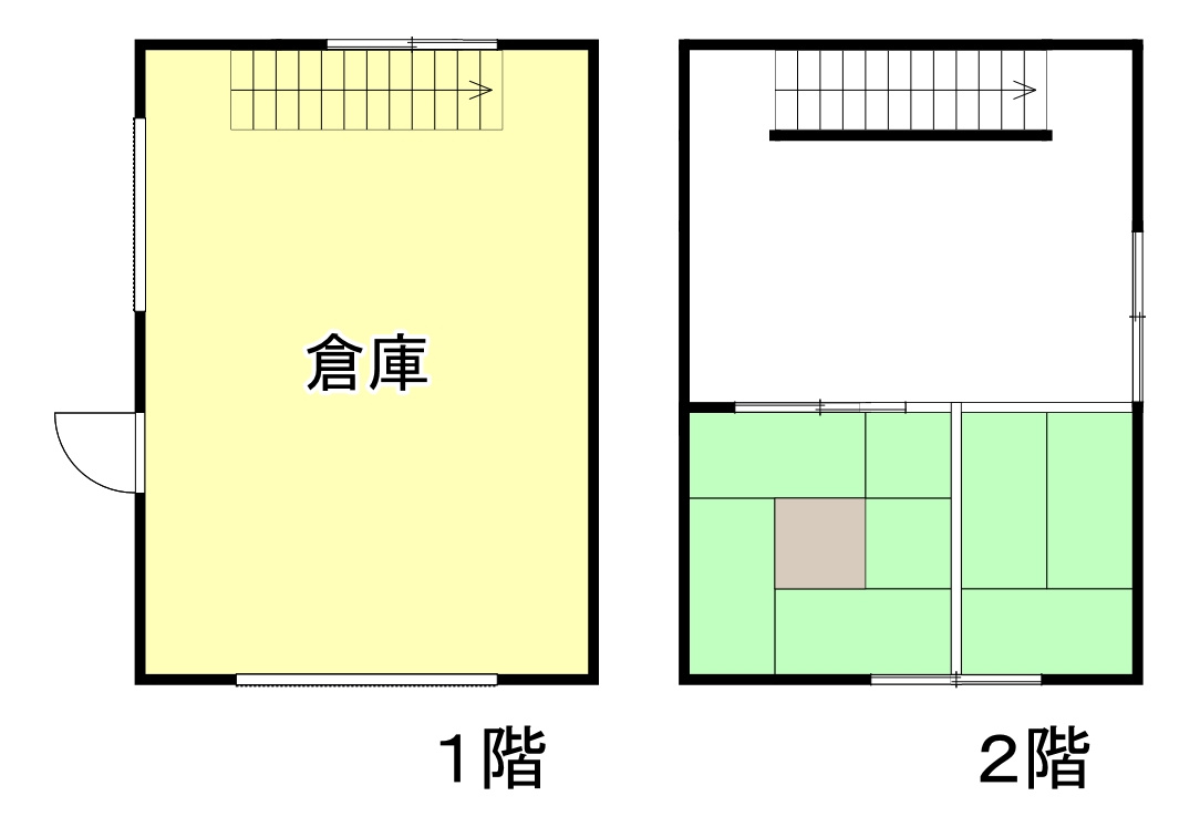 各務原市鵜沼羽場町７丁目の間取り|倉庫間取り図

