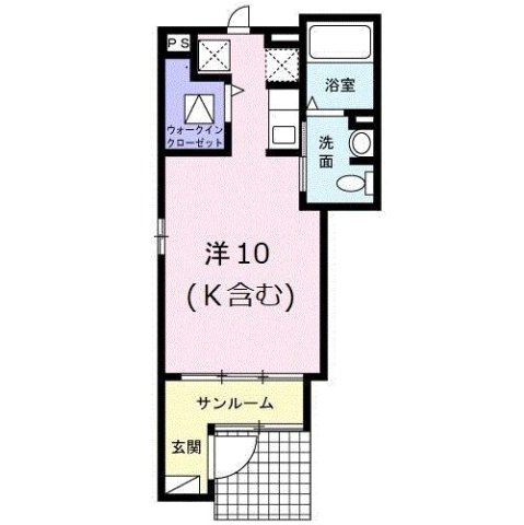【間取り】 | ヒルサイドＫ