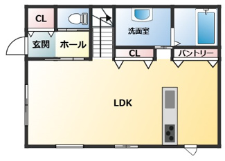 【間取り】 | madre court 東有野台１丁目１２－３　 | １階