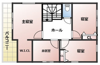 【間取り】 | madre court 東有野台１丁目１２－３　 | ２階
