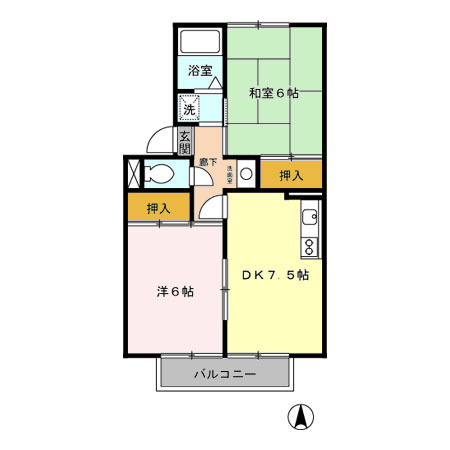 Ｍプレジールの間取り