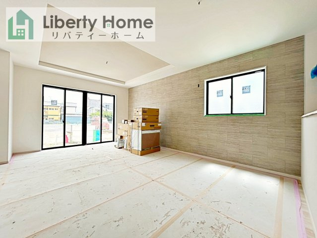 取手市宮和田15期　新築戸建　3号棟の居間・リビング