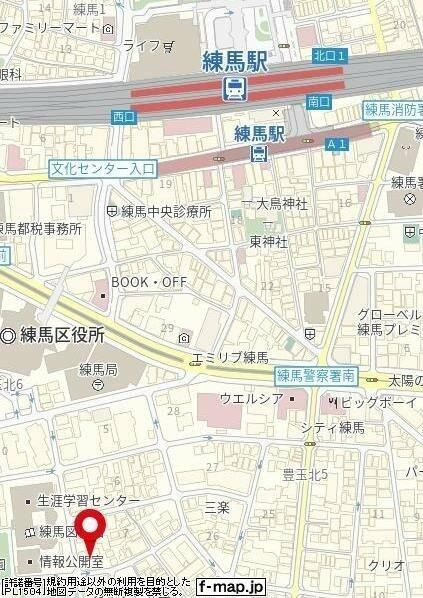 スカイコート練馬壱番館の地図
