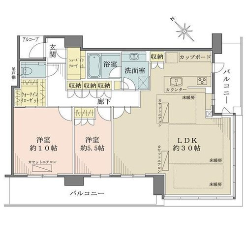 【間取り】 | ☆ザ・パークハウス中之島タワー