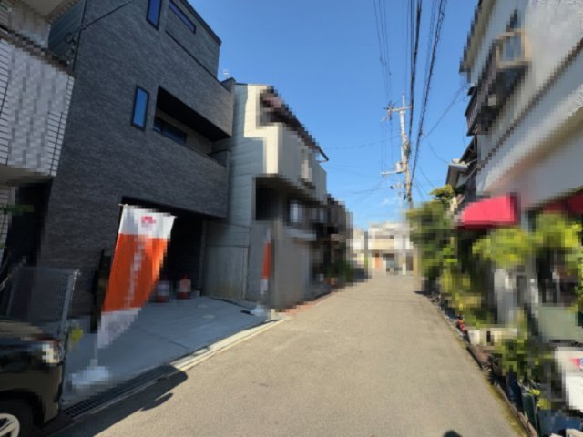 向日市森本町下森本の前面道路含む現地写真|お車の駐車の安心の前道です(^^♪