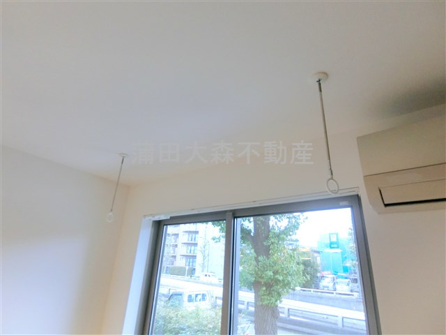 TALO新蒲田の設備|取外し可能な室内物干し！エアコン