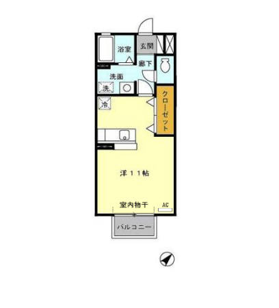 ルミエール　　刈谷市近郊の賃貸はクラスホームの間取り