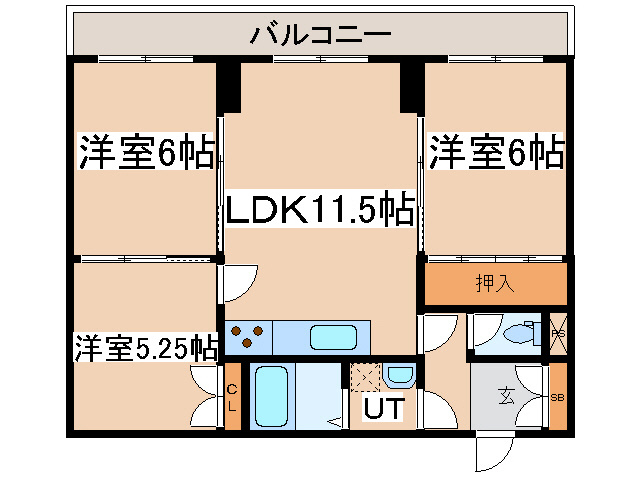 トマトハイツの間取り