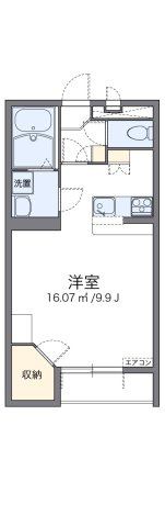 レオパレスルーツ　リミテッドの間取り