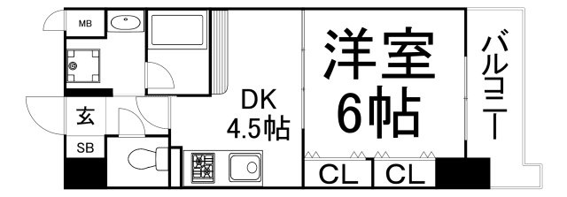 【間取り】 | ブランクレール谷町