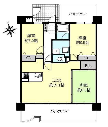 リベール明石硯町の間取り