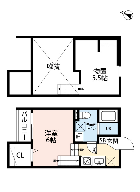 イマーク吉塚の間取り|使いやすい間取りです。