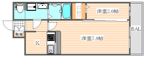 グランフォーレ博多駅東プレミアの間取り|使いやすい間取りです。