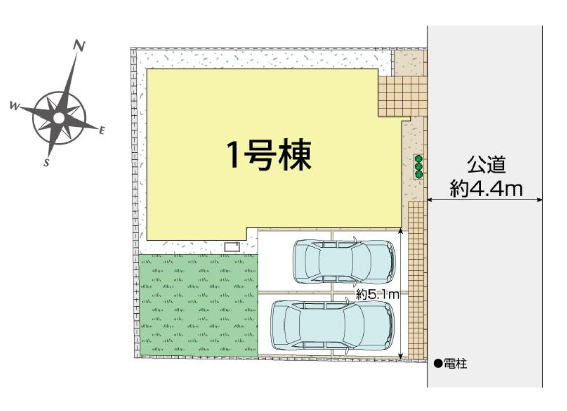 横浜市旭区白根7丁目 新築戸建て【仲介手数料無料】の区画図