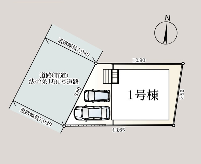 【区画図】 | 春日市紅葉ヶ丘西3丁目第9　1号棟（全1棟）【仲介手数料無料・0円】 | 区画図です。1号棟