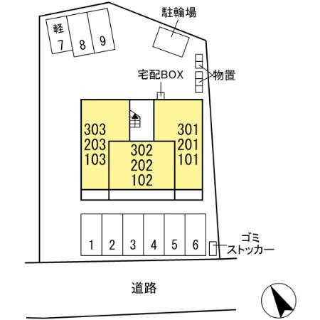 ライフコア南俣の区画図