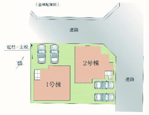 越谷市東越谷新築戸建ての区画図