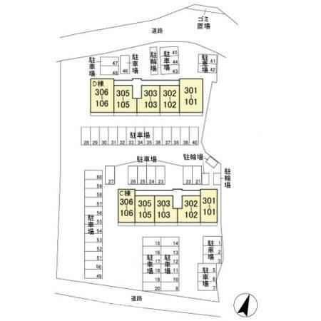 スクエア　Ｄの区画図|他社様掲載物件もまとめてご紹介、ご案内可能です(^^)/