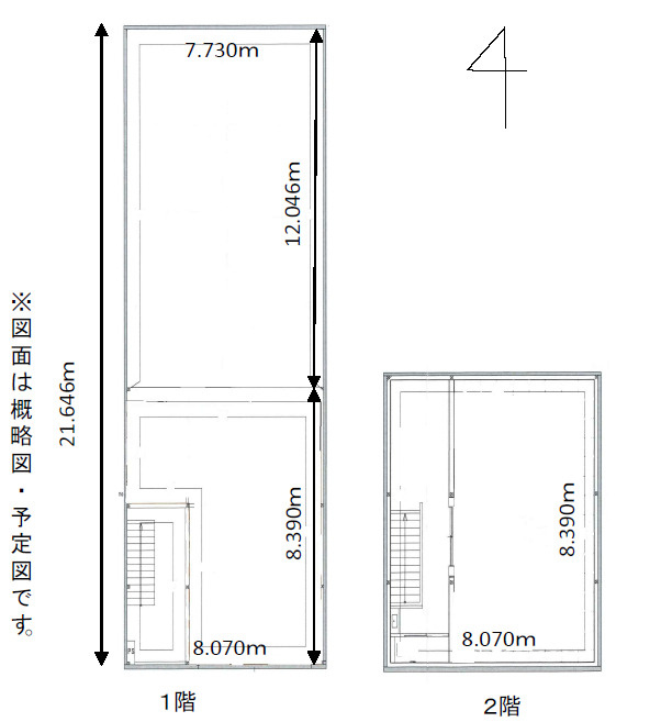 大阪市城東区今福西５丁目の倉庫の間取り