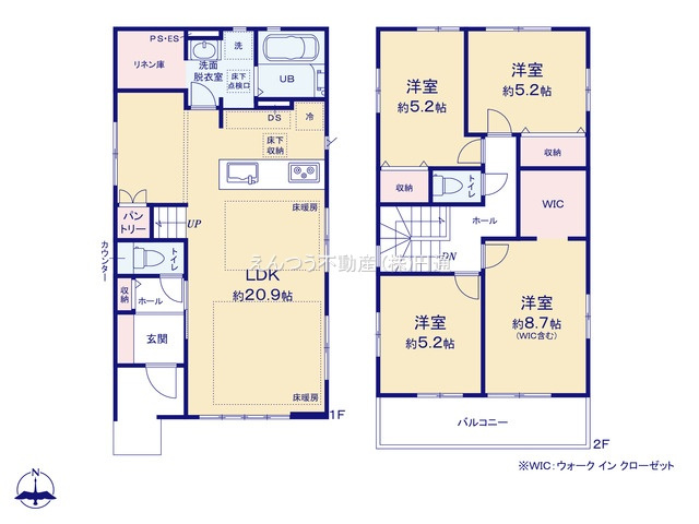 ケイアイグレイス諏訪町1期の間取り