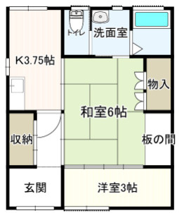 林2丁目平屋戸建の間取り
