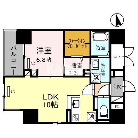 アビエール松屋町の間取り