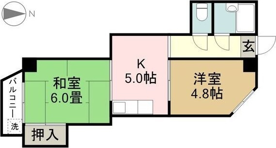 ブランシュ東海通の間取り