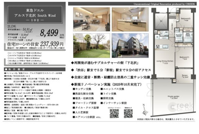 【その他】 | 東急ドエルアルス下北沢 South Wind　仲介手数料無料＋40万円現金プレゼント中
