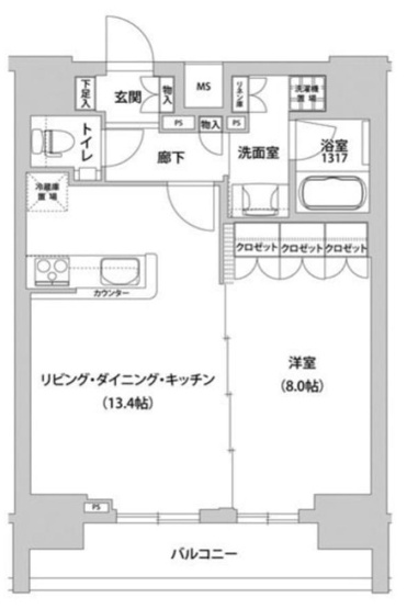 【間取り】 | メトロステージ上野 | 間取り