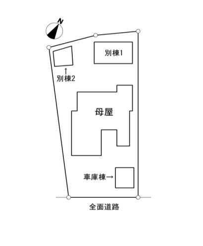 東豊中町　売土地の区画図