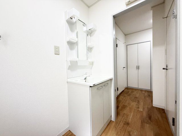 神田縄ハイツ D棟の独立洗面台