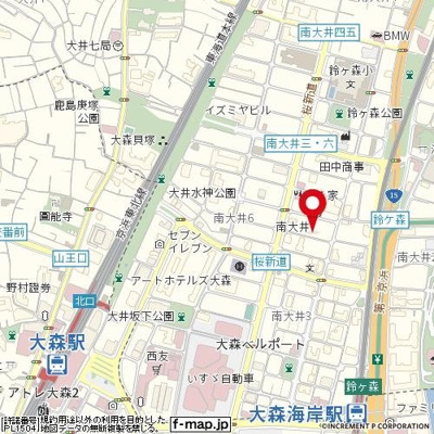 【地図】 | ハイタウン大森ナンバー５
