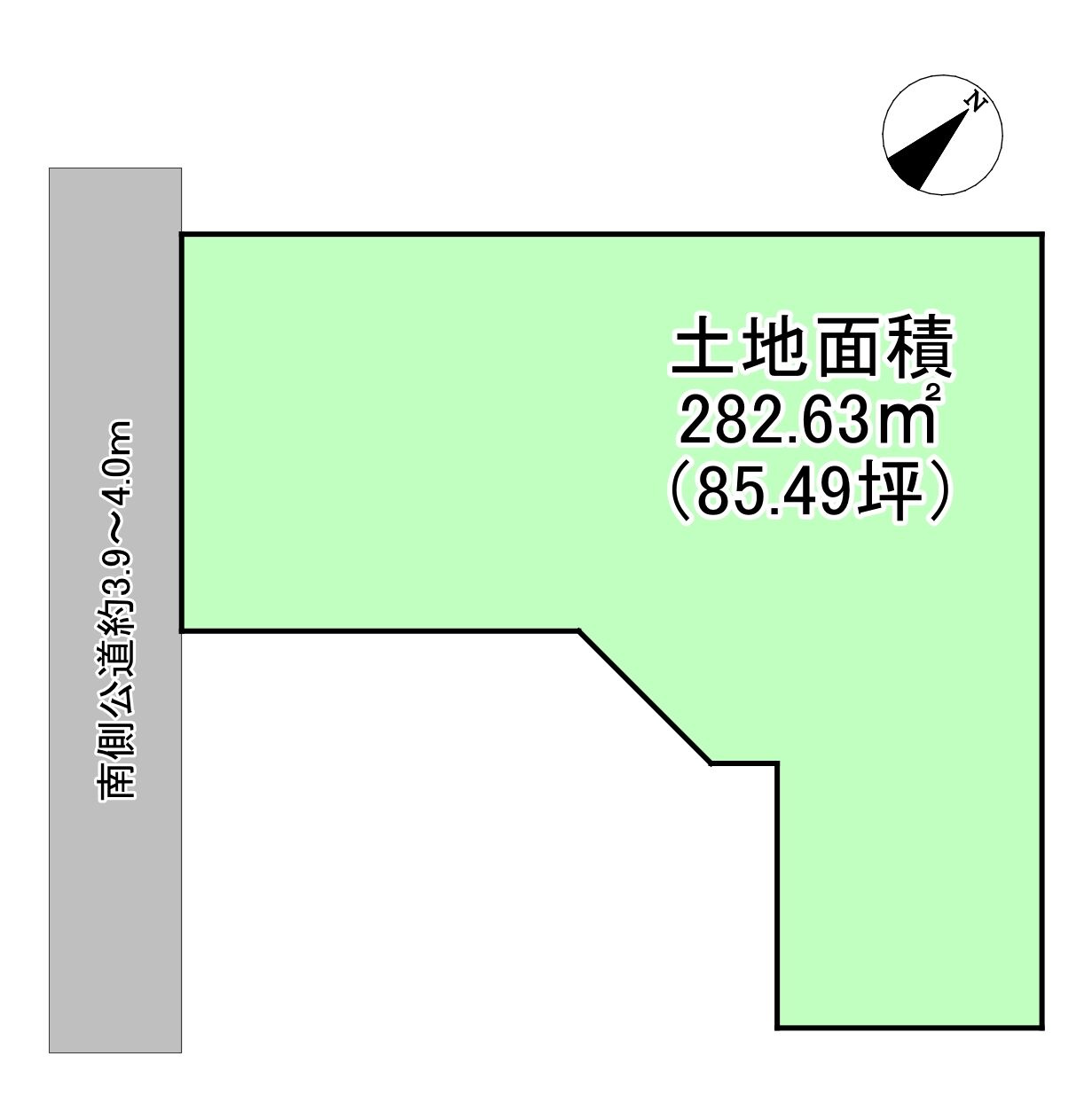売土地　桐生市仲町3丁目の土地図