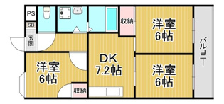 フェリオ伊丹北の間取り