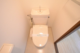 シンプルで掃除のしやすいトイレです♪