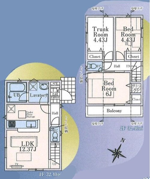 戸建 西東京市住吉町１丁目の間取り