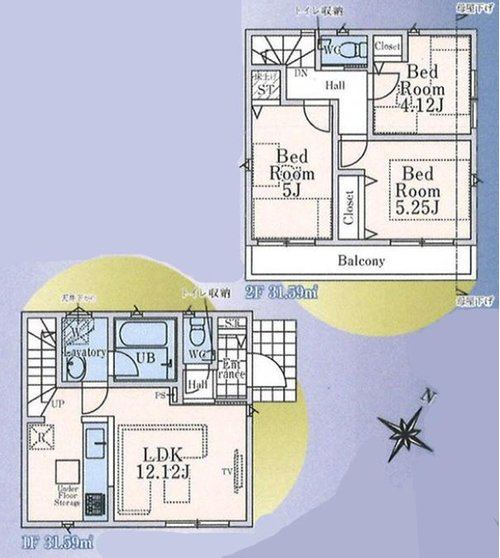 戸建 西東京市住吉町１丁目の間取り