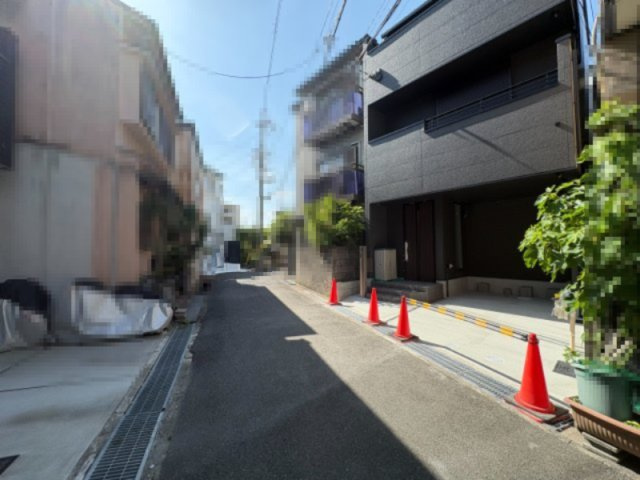 向日市寺戸町山縄手の前面道路含む現地写真|前面道路は南接道、幅員約4.0mです！