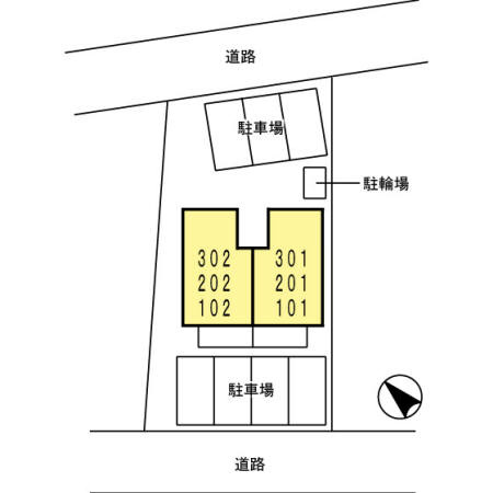 ローズコート鳴海の区画図
