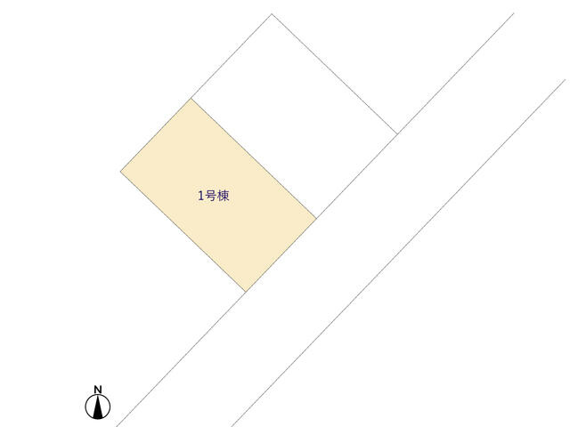 ４２３３船橋市北本町２期２棟の区画図
