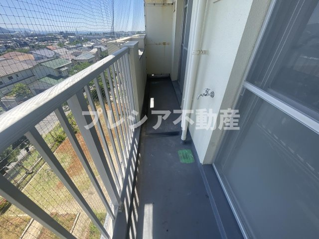 明舞第一団地2号棟のバルコニー