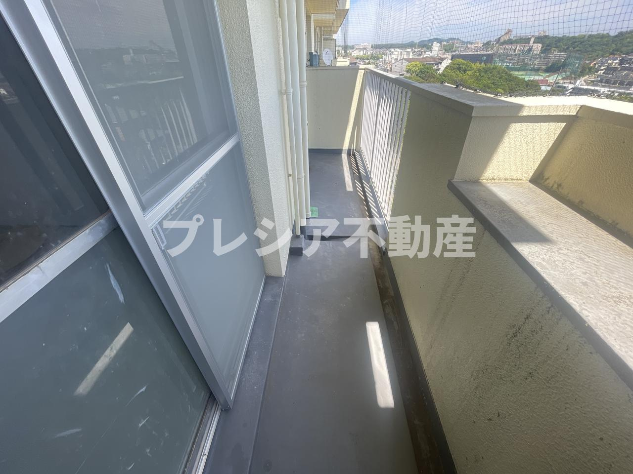 明舞第一団地2号棟のバルコニー