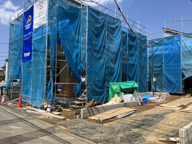 ブルーミングガーデン　市川市曽谷４丁目４棟／１期１号棟の前面道路含む現地写真|★販売現地★2026.4.11撮影