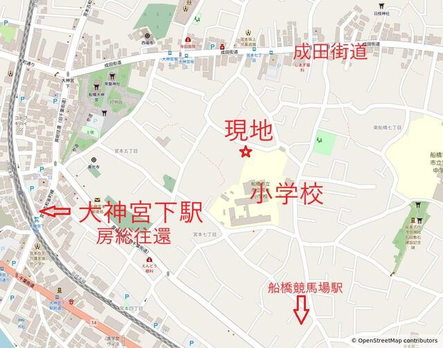 船橋市宮本７－８－５の地図