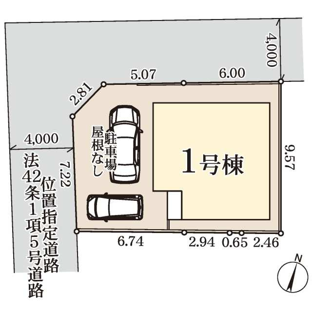 柏市南増尾４丁目の区画図