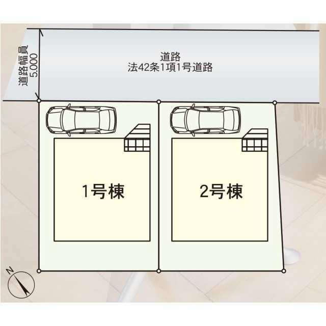 柏市戸張　第８の区画図