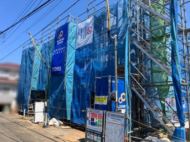 ブルーミングガーデン　柏市桜台３棟／１期３号棟の前面道路含む現地写真|★販売現地★2026.5.17撮影