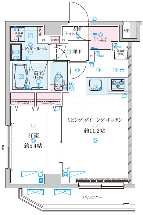 GENOVIA北千住の間取り