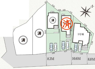 【区画図】 | 郡山市喜久田町双又新築一戸建て5棟