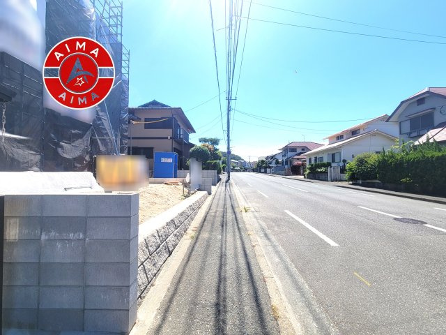 福岡市東区香椎台3丁目第1-1棟（1号棟）の外観|前面道路含む現地の写真です。